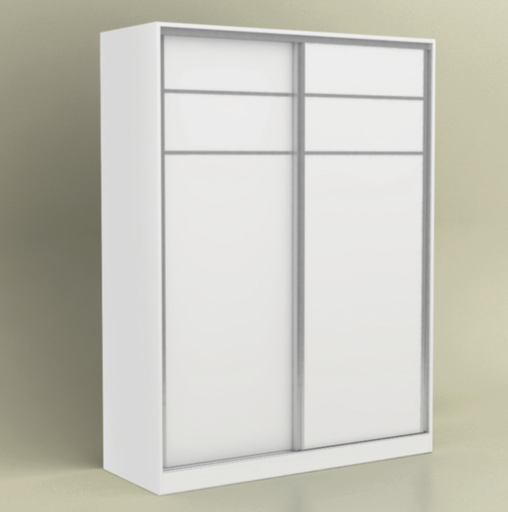 [801180] D - Placard Puertas Corredizas Tonini 1.50 X 2.00 Blanco