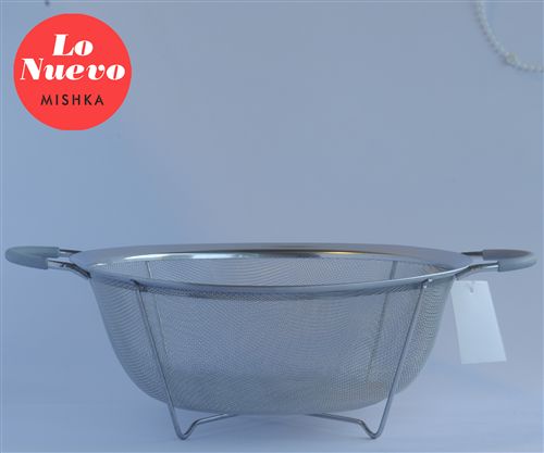 [7798293797723] Colador Acero Con Asas Sil Gris 28,5 Cm