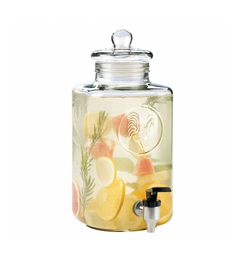 [92164] Libbey - Barril Con Tapa Y Dispensador 7 Lts