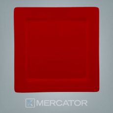 [7891361048120] Discontinuado Plato Playo Nara 26 X 26 Rojo