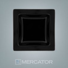 [7891361029730] Discontinuado Plato Postre Nara 21 X 21 Negro