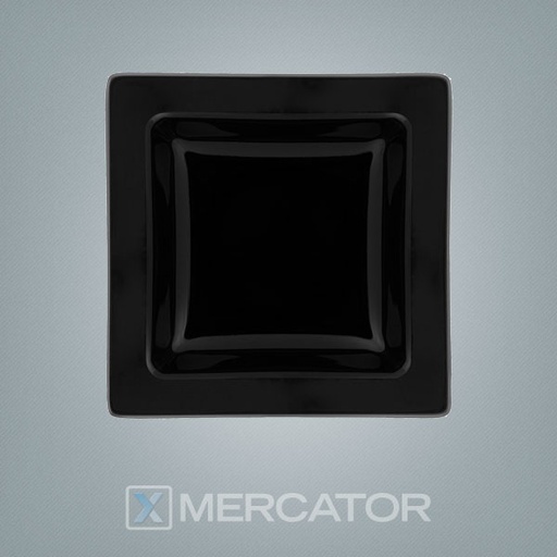 [7891361029716] Plato Hondo Nara 21 X 21 Negro