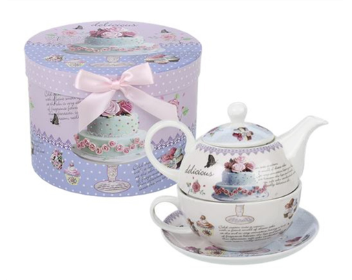 [7798310811708] Set De Tetera Y Taza De Porcelana Cake