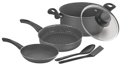 [20599/390] Paris Batería Cocina X 6 Pzas Negro