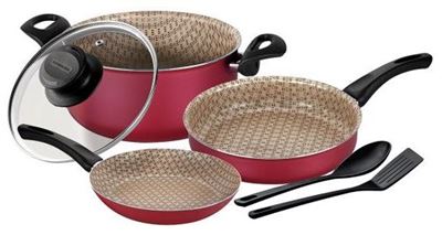 [20599/790] Paris Batería Cocina X 6 Pzas Rojo