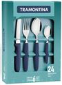 [23398/172] Ipanema Juego Cubiertos X 24 Pzas Azul