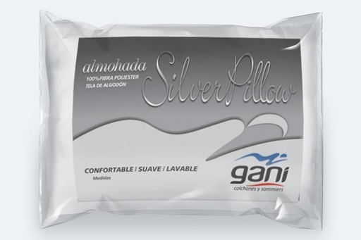 [110507] Almohada Kress Silver Pillow 0.70 X 0.40