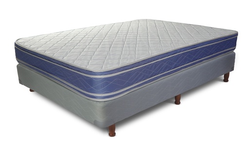 [CON252-140190AZUL] Conjunto de colchón y sommier K252 1.40 X 1.90 Azul 
