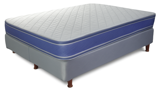 [CON252-160200AZUL] Conjunto de colchón y sommier K252 1.60 X 2.00 Azul 