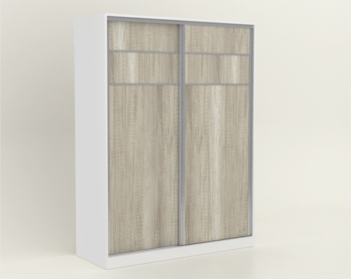 [801127] D - Placard Puertas Corredizas 1.50 x 2.00 Tonini Blanco / Helsinski