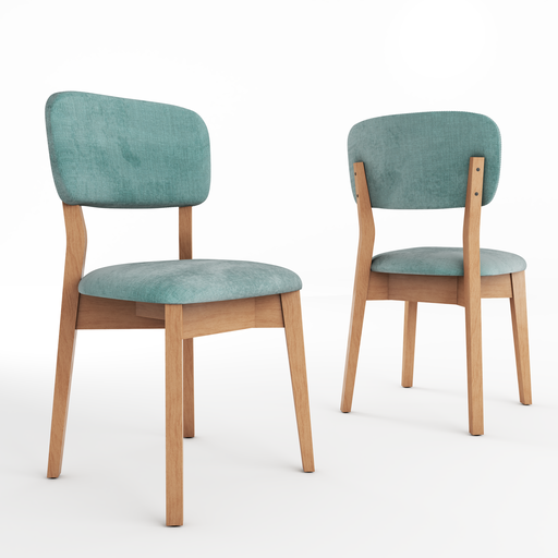 [301000094] Discontinuada - Silla Eyra Roble Leriex Tequila Acqua/Pana Verde