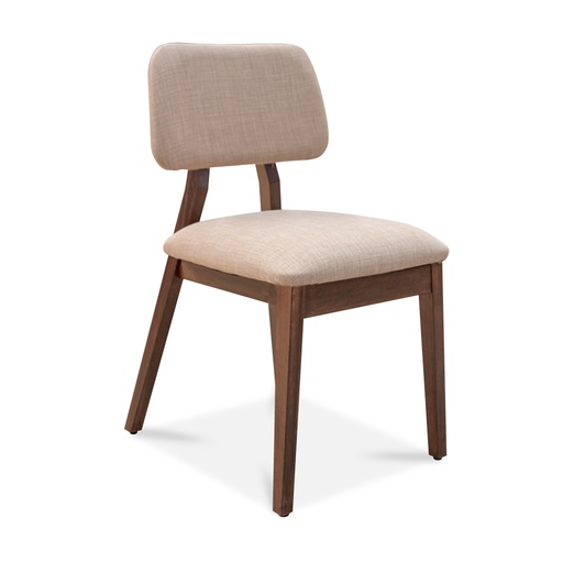 [301000097] Silla Rosse L/ Castaño Tapizado Chenille Arena