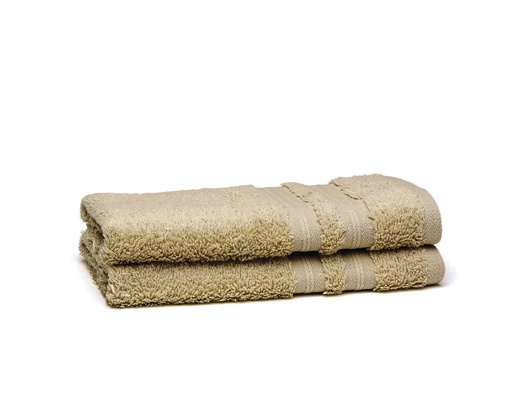 [10730] Px2 Toallas Individuales Egipcio Camel 1068 30X50