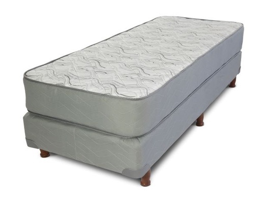 [con1022121900800] Colchón + sommier Spring Black  1 plaza