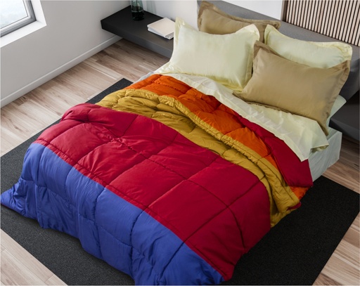 [161068] Edredon Eco Down Degradee Bordeaux 230 X 250