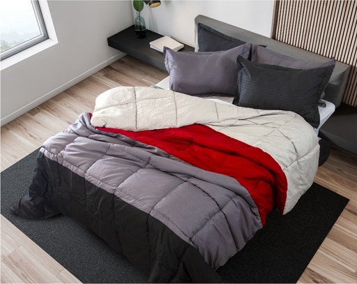 [161069] Edredon Eco Down Degradee Gris 230 X 25