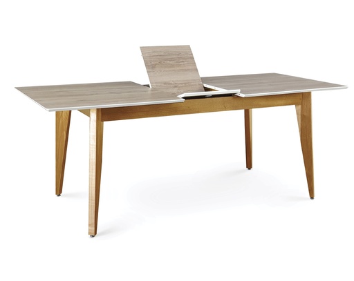 [960080] Mesa Pampa Extensible 1.20 M  A  1.60 M Lustre Natural -Color Tapa Báltico