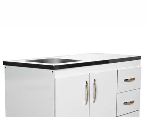 [35036383] Mesada Salerno 1.40 X 0.60 Acero Inoxidable Reversible