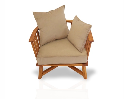 [36075] Poltrona-Un Pana Gervasoni Itd 78X64X74 Tela Pana 100% Poliester Beige