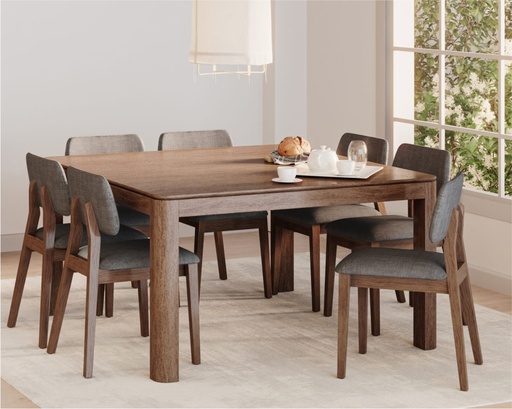 [400378] Mesa Lacar 135X135 Castaño