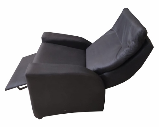 [33224] Sillon Poltrona Cancun 1 Cpo Tela Cuerotex Black G3