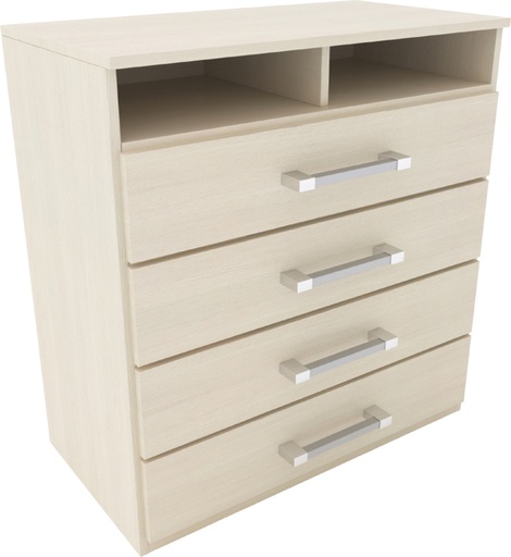 [DL255FC] (D) Comoda 4 Caj Fineline Crema 91 X 86 X 45 Cm