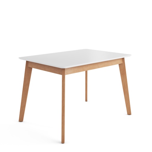 [400405] Mesa Hedda  1,20 Patas Roble/Tapa Blanca