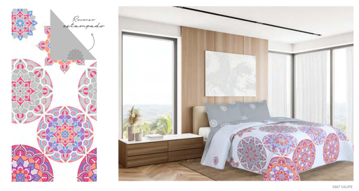[084070230425887] Quilt Estampado C/Funda Queen Sauipe