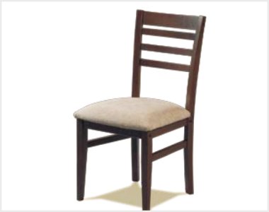 [800137] Discontinuado - Silla Ana Paraiso Wengue Nº 3 Asiento Tapizado Crudo