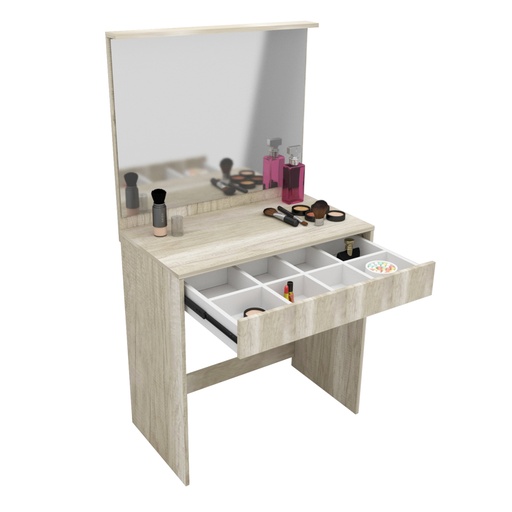 [1429-HEL] Tocador Maquillador Con Espejo Y Cajon Helsinki