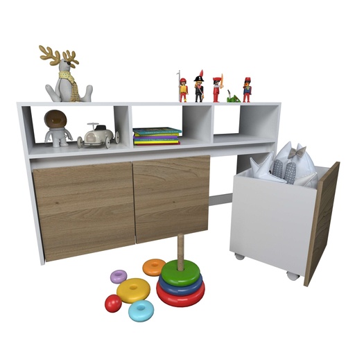 [3038-COE] Juguetero Tables C/ 3 Cajones Olmo Everest