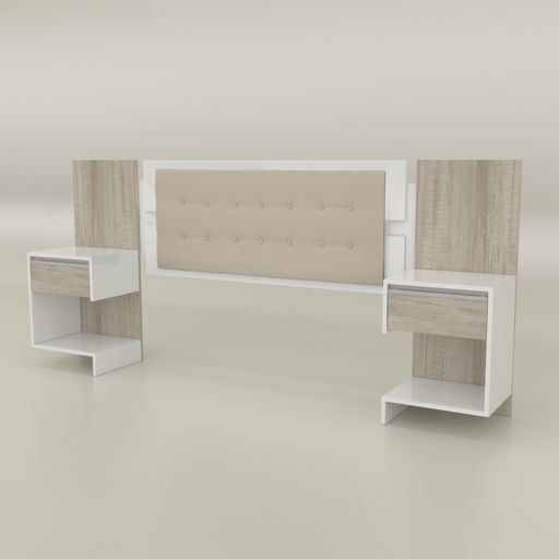 [100001236] Respaldo Flex 140-160 Blanco / Helsinki Chenille Arena