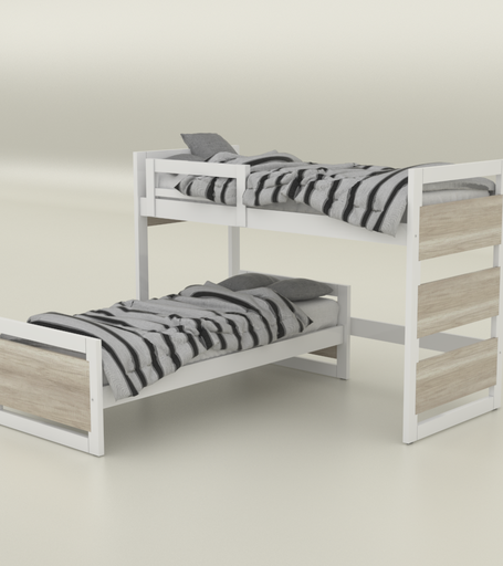 [1000469] (D) Cucheta Esquinera Teen Blanco/Helsinki Con Baranda