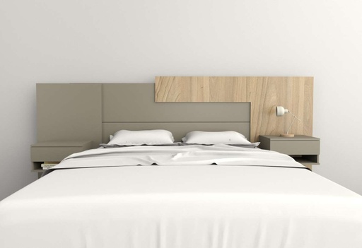 [6447-COG] Respaldo Tables Big Minimal 1.80 - 2.00Mts Olmo F./Gris C.