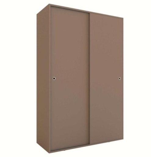 [DEC02GC] Ropero 2 Puertas Corredizas Y 2 Cajones Internos 183X120X50 Gris Cubanita