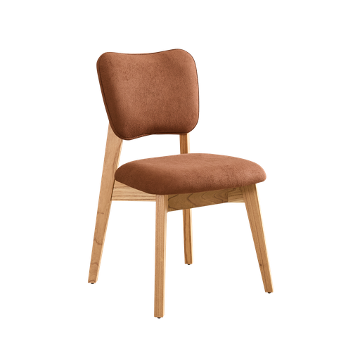 [100000443] D - Silla Frida Roble Tap. Teja