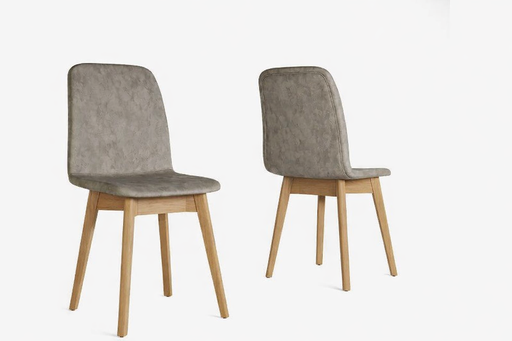 [301100014] Silla Helena Roble Cuerotex Beige