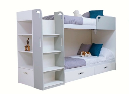 [100001248] Cucheta Funcional Gio Bco/Grisv2.51X0.90 X1.56( Sin cajones)