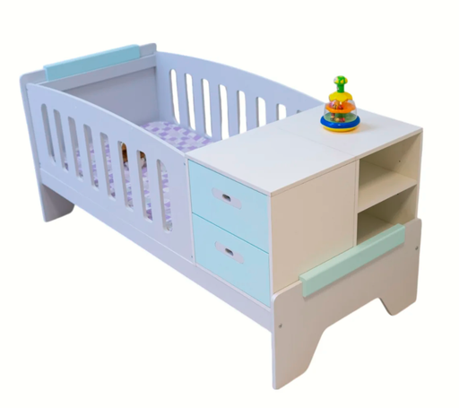 [100001250] D - Cuna Funcional Gio 1.99X0.90  Bco/Gris
