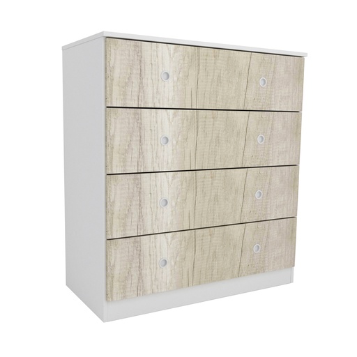 [1722-HEL-BLA] Cajonera 4Cajones 90Cm  Blanco/Helinski