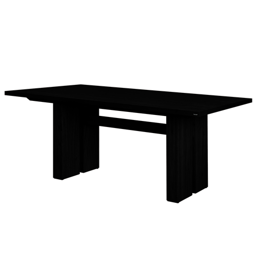 [20920] Mesa Fija Genoud Base Central 2,60 Mts  negro