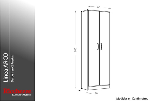 [800697] (D) Modulo Multiuso Arco 2 Puertas Blanco (31612670)