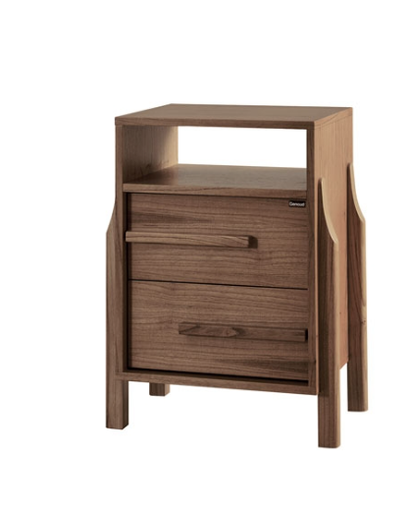 [22025] Mesa de noche Bohemia 0.56 x 0.45 x 0.73 Mts Castaño