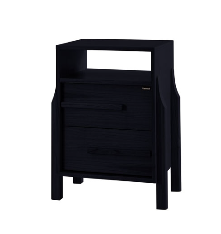 [22028] Mesa de noche Bohemia 0.56 x 0.45 x 0.73 Mts Negro