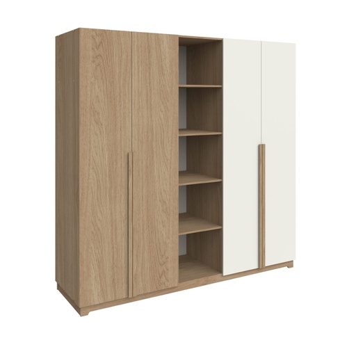 Ropero Nature 4 Puertas y 4Cajones 200x200x58cm(DNA02)