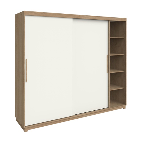 Ropero Nature 2Puertas corredizas 4cajones 200x230x58cm (DNA03)