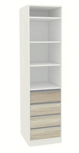 Modulo Organizador 4cajones 050x2.00x0.60