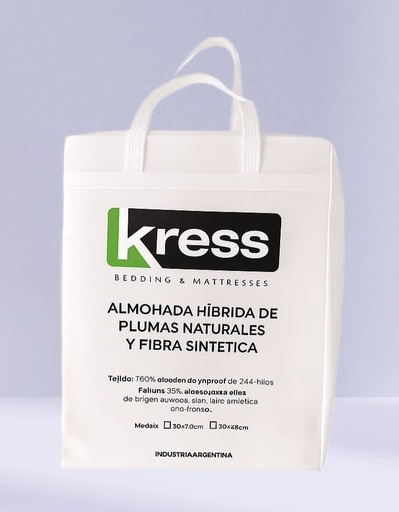 [22885] Almohada Hibrida 50x70 Packs x2 Clasica