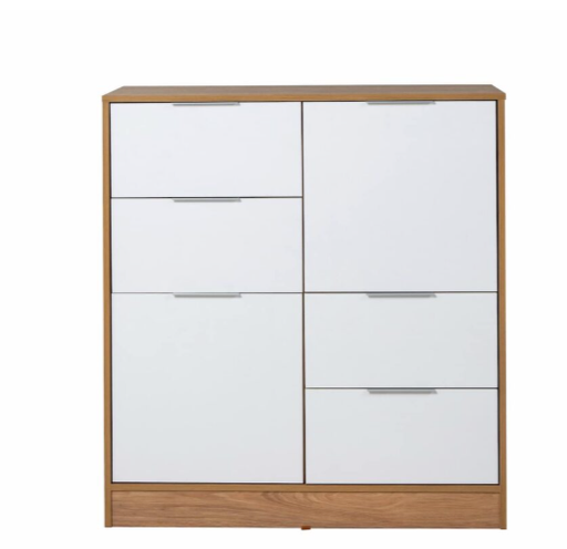 [35208289] Comoda Murano Hickory/Blanco TX medida 101x90x42.80