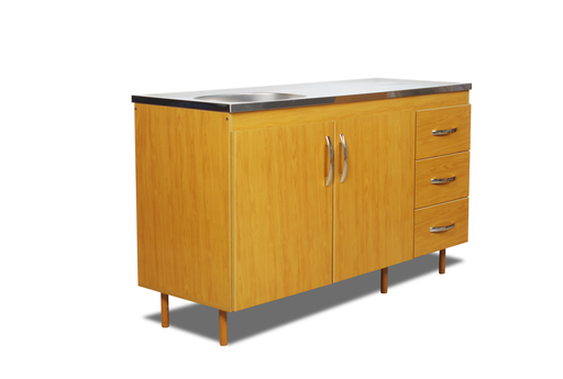 [801006] Bajo Mesada Arco 1.40 C/ 3 Caj Roble
